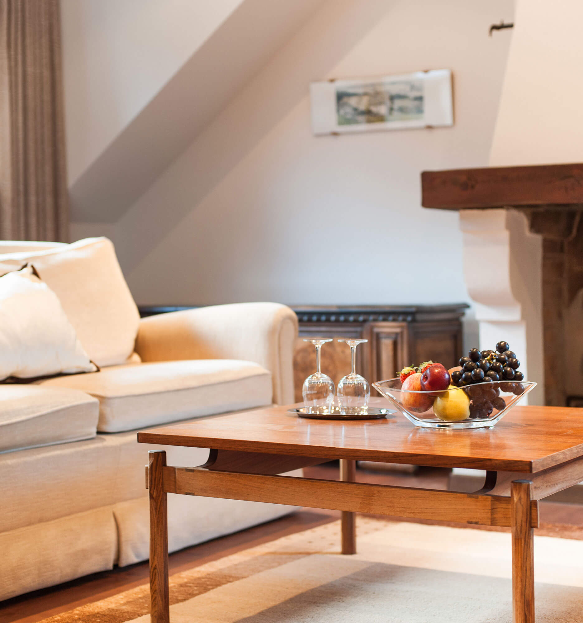 Tisch im Zimmer des Lambrechtshof